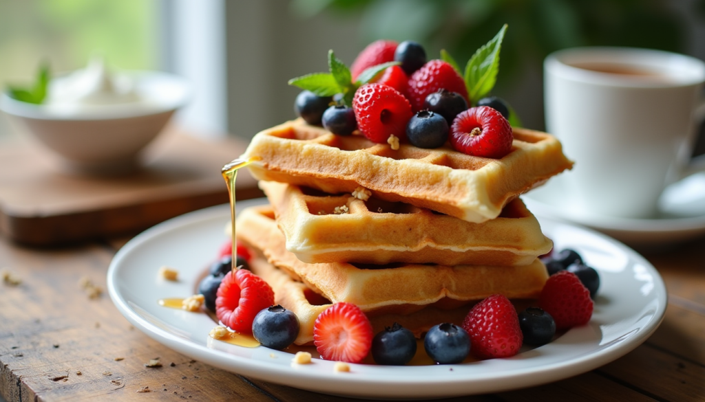 gesunde waffeln rezept