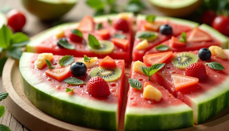 Schnelle Wassermelonen-Pizza